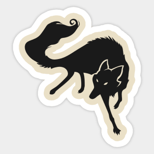 Be careful if there is a wolf behind you Sticker